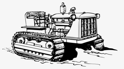 Caterpillar Tractor Clip Arts - Crawler Tractor Clip Art, HD Png Download, Free Download