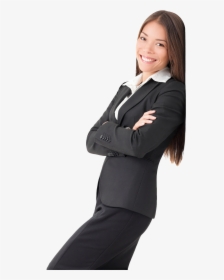 Woman Leaning On Another Woman Png - Woman In Suit Transparent, Png Download, Free Download