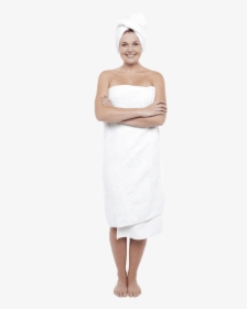 Standing-women - Woman Towel After Shower, HD Png Download, Free Download
