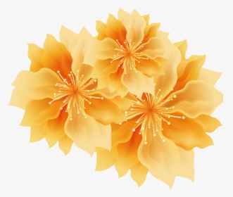 Golden Flower Png, Transparent Png, Free Download
