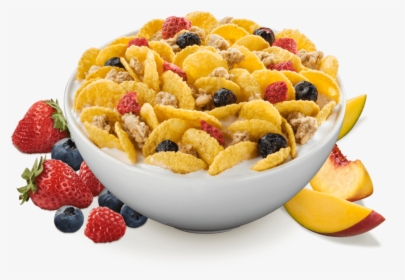 Bowl Of Flakes@2x-8 - Cereal Goes With What Fruits, HD Png Download, Free Download