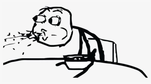 Cereal Guy Png - Meme Spitting Out Coffee, Transparent Png, Free Download