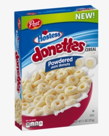 Donettes Product Image - Hostess Powdered Donuts Cereal, HD Png Download, Free Download