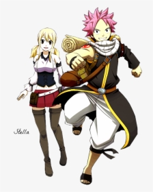 Lucy And Natsu Png Png Stock - Fairy Tail Natsu And Lucy Png, Transparent Png, Free Download