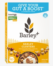 Healthy Breakfast Cereal Cranberry & Nuts Barley - Freedom Foods Barley Clusters, HD Png Download, Free Download