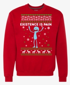 Mr Meeseeks Existence Is Pain Ugly Christmas Sweater - Ugly Llama Christmas Sweater, HD Png Download, Free Download