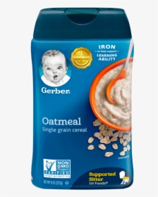 Oatmeal Single Grain Cereal - Gerber Baby Cereal Oatmeal, HD Png Download, Free Download