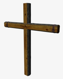 Christian Cross Desktop Wallpaper Clip Art - Real Wooden Cross Png, Transparent Png, Free Download