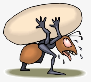 Ant Working Hard Cartoon, HD Png Download, Free Download