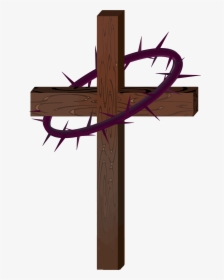 Cross Crown Of Thorns, HD Png Download, Free Download