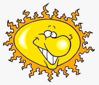 Coffee In A Cup - Funny Cartoon Sun, HD Png Download, Free Download