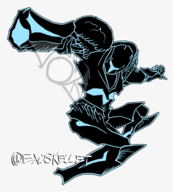 Dark Samus - Illustration, HD Png Download, Free Download