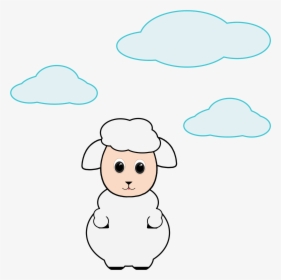 Cute Lamb In The Clouds Clip Arts - Clip Art, HD Png Download, Free Download