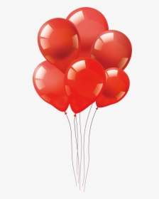 Vector Hand-painted Red Balloon Png Download - Vector Red Balloons Png, Transparent Png, Free Download