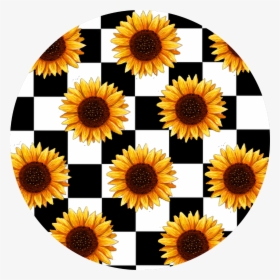 Transparent Checker Board Clipart - Aesthetic Stickers Sunflowers, HD Png Download, Free Download