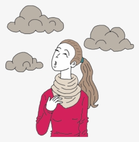 Transparent Storm Cloud Png - Cartoon Grey Clouds Sky, Png Download, Free Download