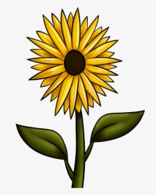 10 Best Images Of Fall Sunflower Clip Art - Tallo De Girasol Png, Transparent Png, Free Download