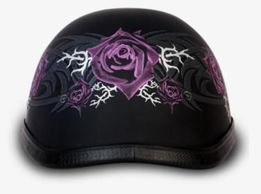 Eagle W/ Purple Rose Daytona Helmets - Velvet, HD Png Download, Free Download