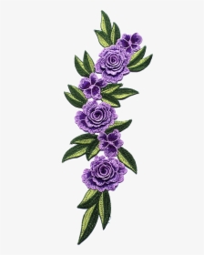 2018 Hot Selling Beautiful Purple Flower Custom 3d - Flower Embroidery Png, Transparent Png, Free Download