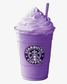 #purple #shake #cold #starbucks #drink #whippedcream - Transparent Purple Starbucks Drink, HD Png Download, Free Download