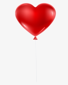 Red Balloon Heart Transparent Clip Artu200b Gallery - Balloon, HD Png Download, Free Download
