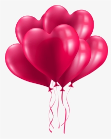 Heart Balloons Png - Love Happy Birthday Png, Transparent Png, Free Download