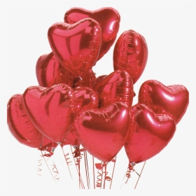 Valentine Balloons Png - Love Heart Helium Balloons, Transparent Png, Free Download