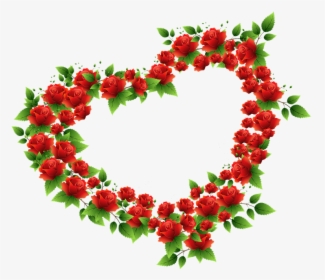 Corazon De Rosas Png - Heart With Good Evening, Transparent Png, Free Download