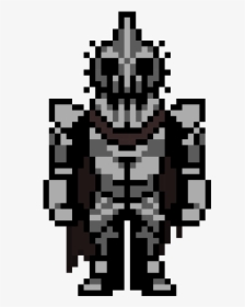Pixel Art Undyne With Armor, HD Png Download, Free Download