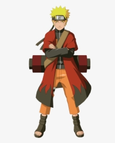 Naruto With Coat - Naruto Sage Mode Full Body, HD Png Download, Free Download