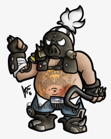 Royalty Free Library Overwatch Chibi S By Garucius - Roadhog Chibi Overwatch, HD Png Download, Free Download