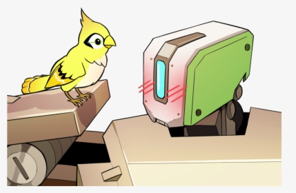 #bastion And #roadhog Drawn For @tgntv - Perching Bird, HD Png Download, Free Download