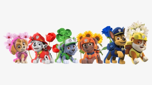 Flowers With Paw Patrol Clipart Png Clipart Image - Clipart 4 Paw Patrol, Transparent Png, Free Download