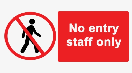 Staff Only Png - Staff Only Sign, Transparent Png, Free Download