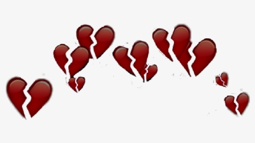 Hearts Broken Emojis Apple - Emoji Png Transparent Broken Heart, Png Download, Free Download
