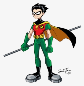 Teen Titans Png Clipart - Robin Teen Titans Staff, Transparent Png, Free Download