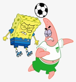 Patrick Star Playing Football With Spondgebob-eq241 - Patrick Star Playing Soccer, HD Png Download, Free Download