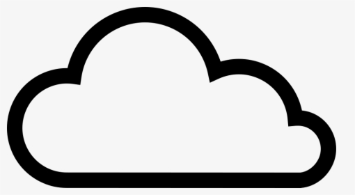 Transparent White Cloud Clipart Png - Png Outline Cloud Icon, Png Download, Free Download