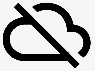 No Cloud Icon Png Free Download - No Internet Cloud Icon, Transparent Png, Free Download