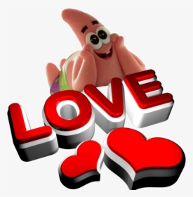 Patrick Star Spongebob Boboesponja Amor Love Paixão, HD Png Download, Free Download