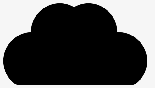 Simple Cloud Icon Silhouette - Heart, HD Png Download, Free Download