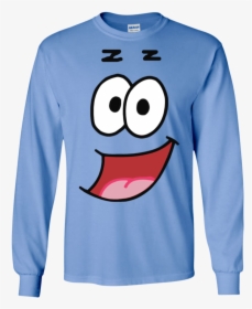 Patrick Star Funny Halloween Custom Long Sleeve Shirt - T-shirt, HD Png Download, Free Download