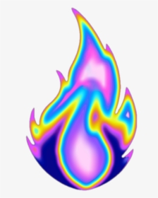#fire #flame #aesthetic #color #dream #emoji #glitter, HD Png Download, Free Download