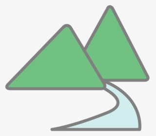 Mountain Clipart River - Triangle, HD Png Download, Free Download