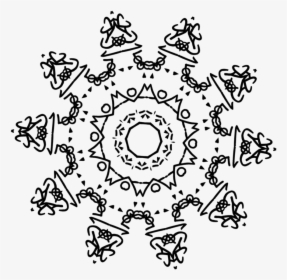 Dscript Glyph Snowflake Free Alpha Transparent Pic - Drawing Background Png, Png Download, Free Download