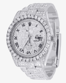 Watch Accessory,platinum,bling Bling - Rolex Diamond Watch Png, Transparent Png, Free Download