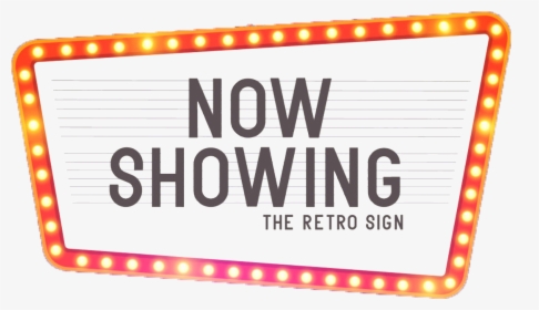 Retro Cinema Sign Png, Transparent Png, Free Download