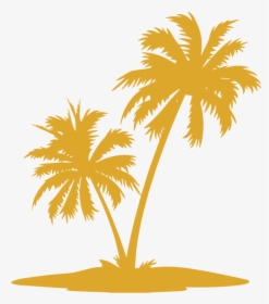 Palm Trees Vector Graphics Clip Art Illustration Image - Coconut Tree Vector Png, Transparent Png, Free Download