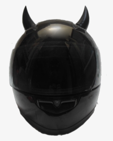 Black Helmet Devil Horns - Motorcycle Helmet, HD Png Download, Free Download