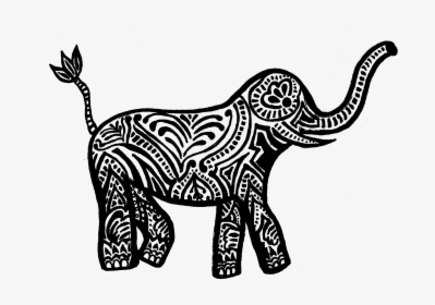 Tribal Elephant Png - Elephant White Elephant Transparent Background, Png Download, Free Download